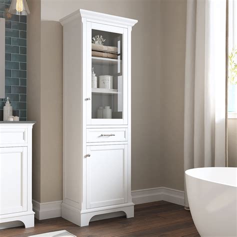 tall bathroom towel storage cabinet